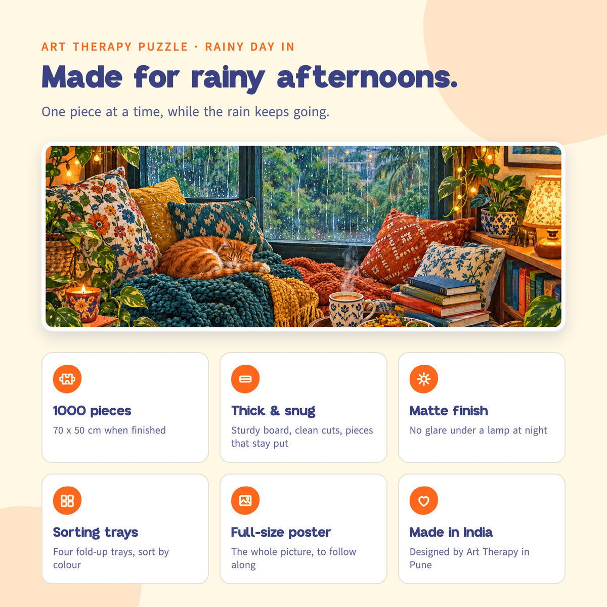 P2 : Rainy Day In ๐ง๏ธ 1000 Piece Jigsaw Puzzle ๐งฉ