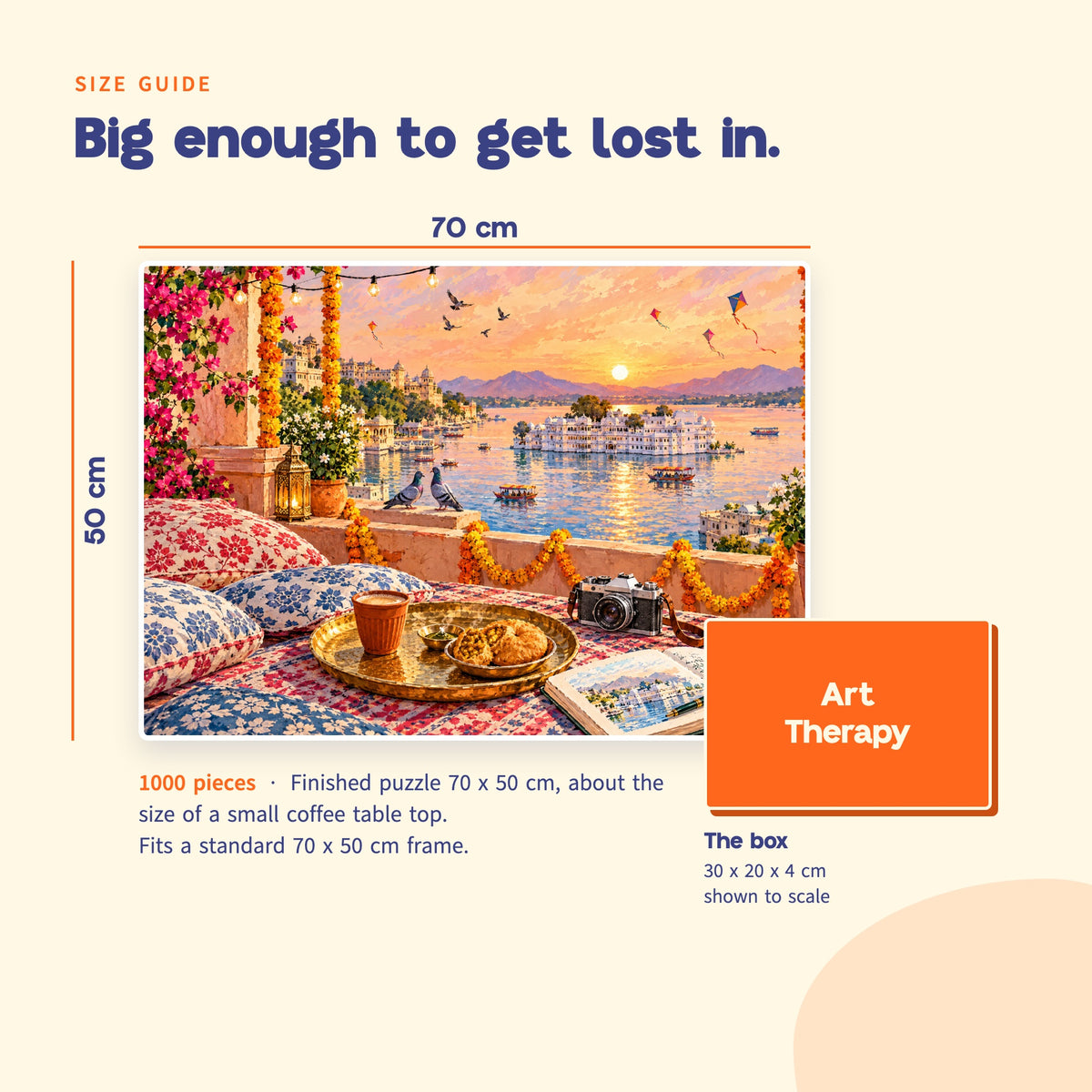 P8 : Udaipur Rooftop Sunset ๐
1000 Piece Jigsaw Puzzle ๐งฉ
