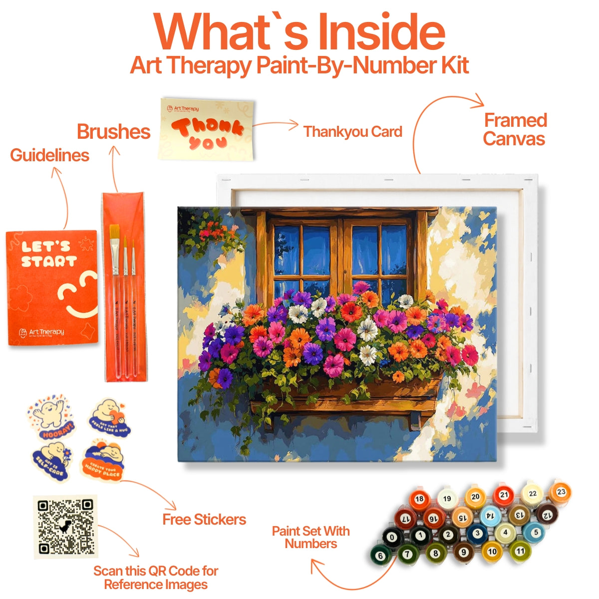 PCN 34(F) :🌸 Flowers at the Heart Window Frame