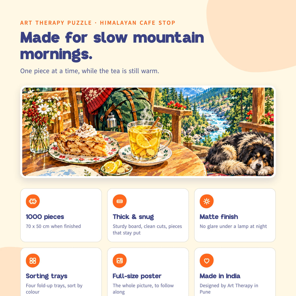 P9 : Himalayan Cafe Stop 🏔️ 1000 Piece Jigsaw Puzzle 🧩