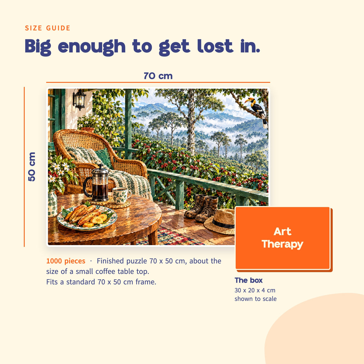 P7 : Coorg Coffee Estate ☕ 1000 Piece Jigsaw Puzzle 🧩