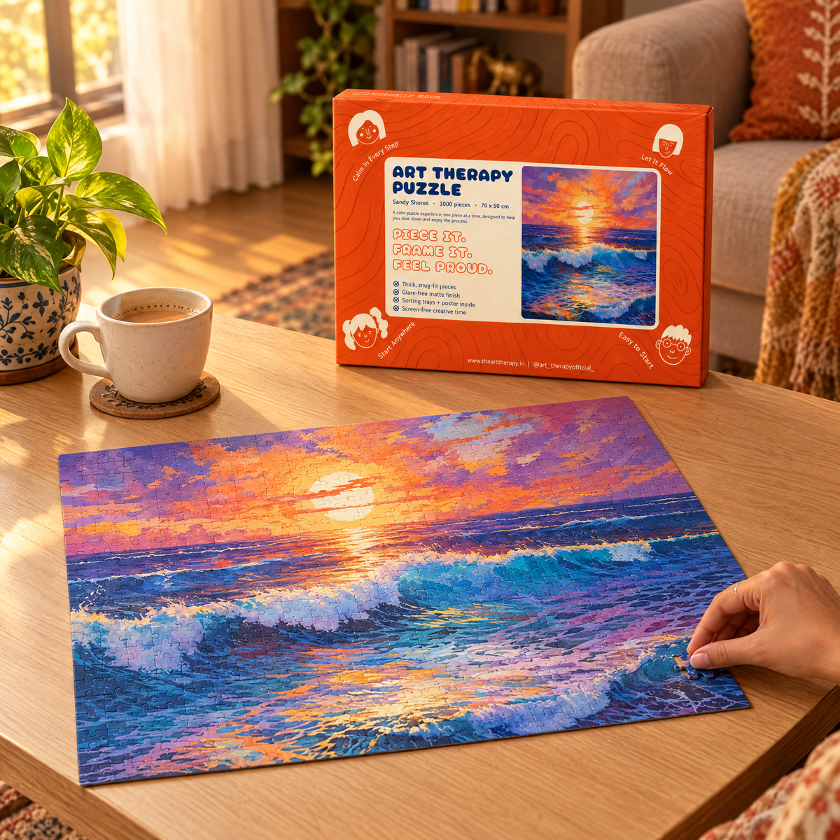 P6 : Sandy Shores 🌊 1000 Piece Jigsaw Puzzle 🧩