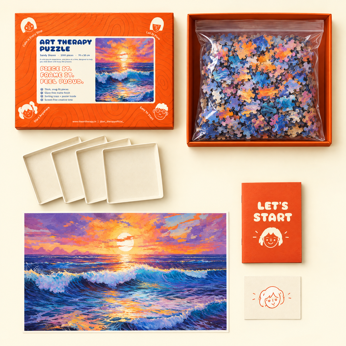 P6 : Sandy Shores 🌊 1000 Piece Jigsaw Puzzle 🧩