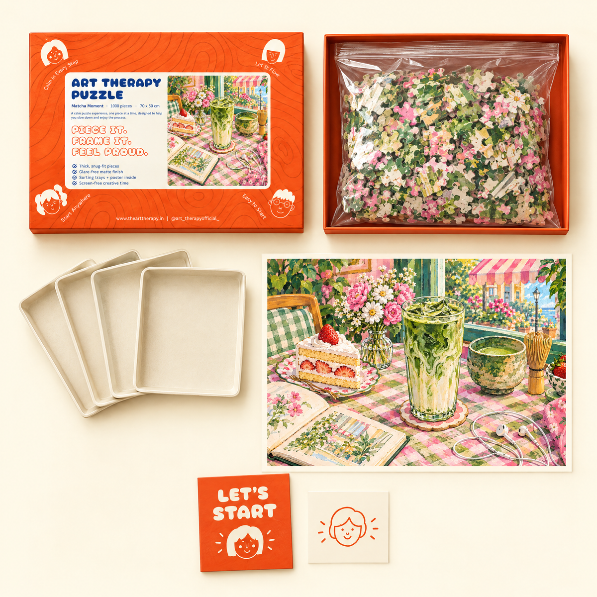 P1 : Matcha Moment 🍵 1000 Piece Jigsaw Puzzle 🧩