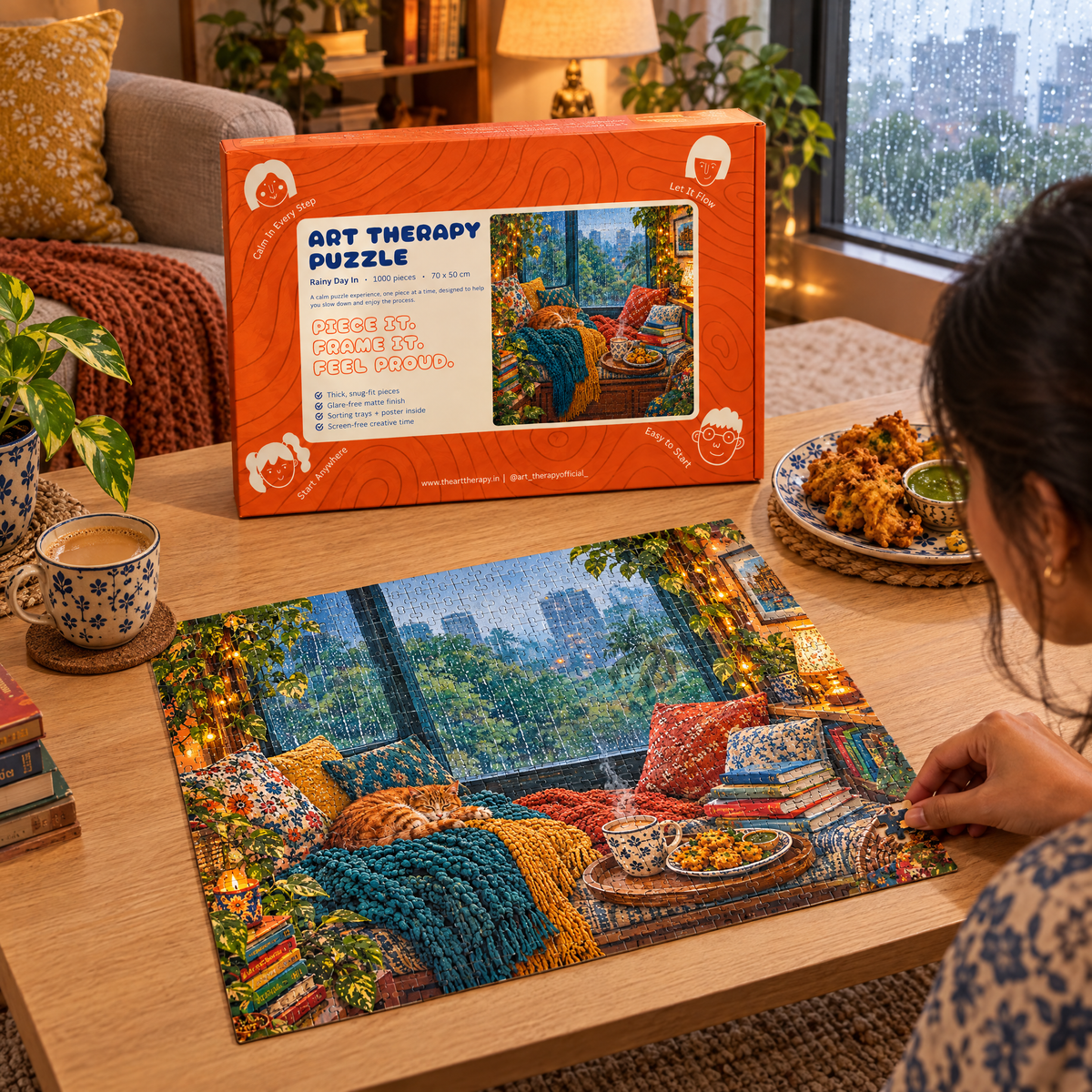 P2 : Rainy Day In 🌧️ 1000 Piece Jigsaw Puzzle 🧩