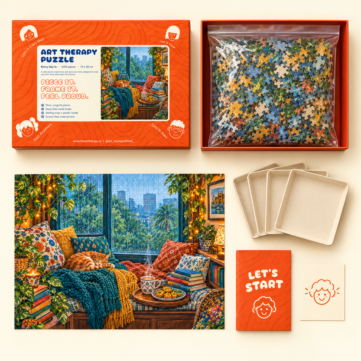 P2 : Rainy Day In 🌧️ 1000 Piece Jigsaw Puzzle 🧩