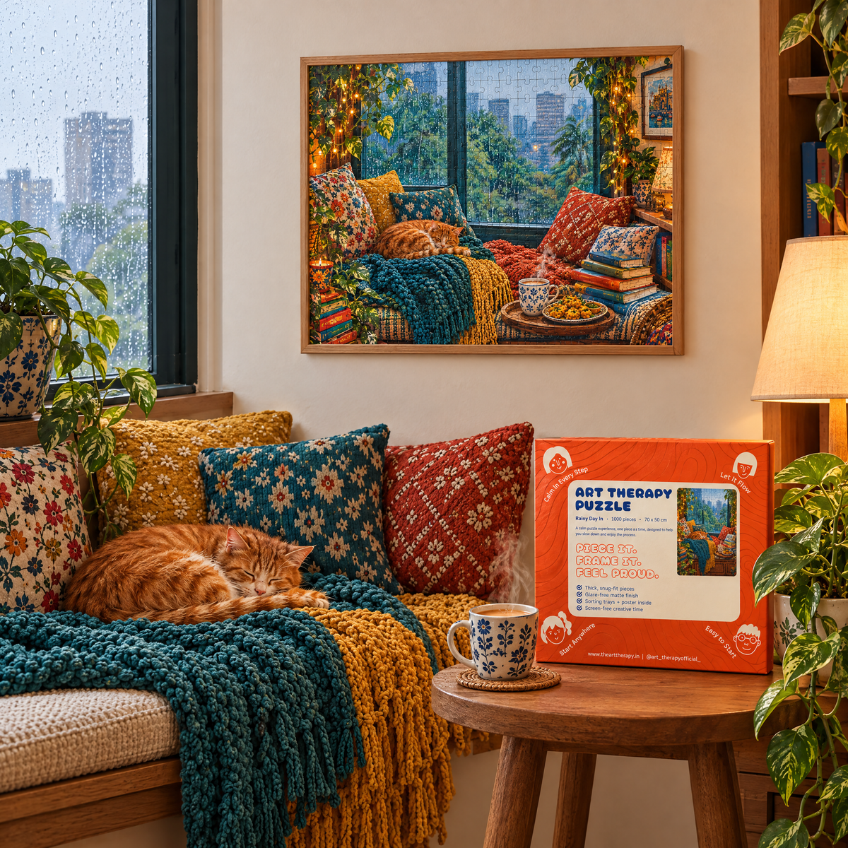P2 : Rainy Day In 🌧️ 1000 Piece Jigsaw Puzzle 🧩