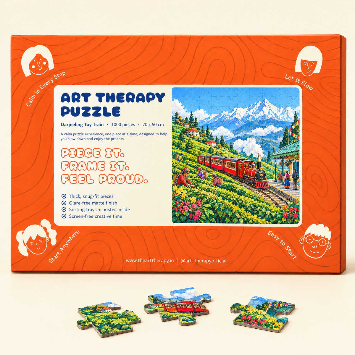 P4 : Darjeeling Toy Train 🚂 1000 Piece Jigsaw Puzzle 🧩