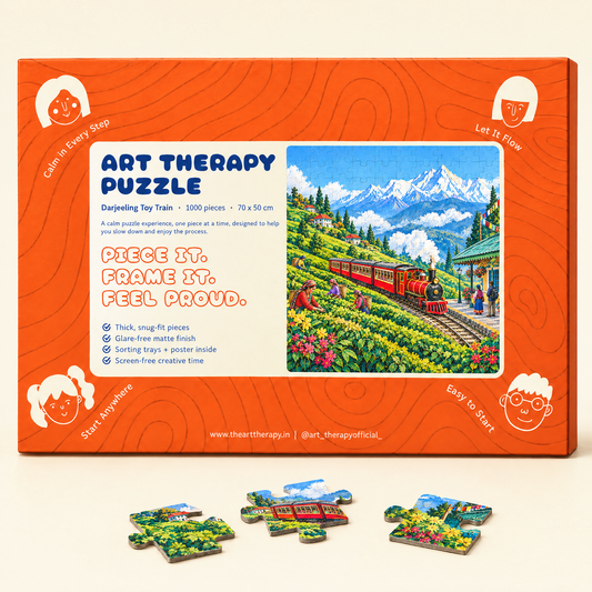 P4 : Darjeeling Toy Train 🚂 1000 Piece Jigsaw Puzzle 🧩