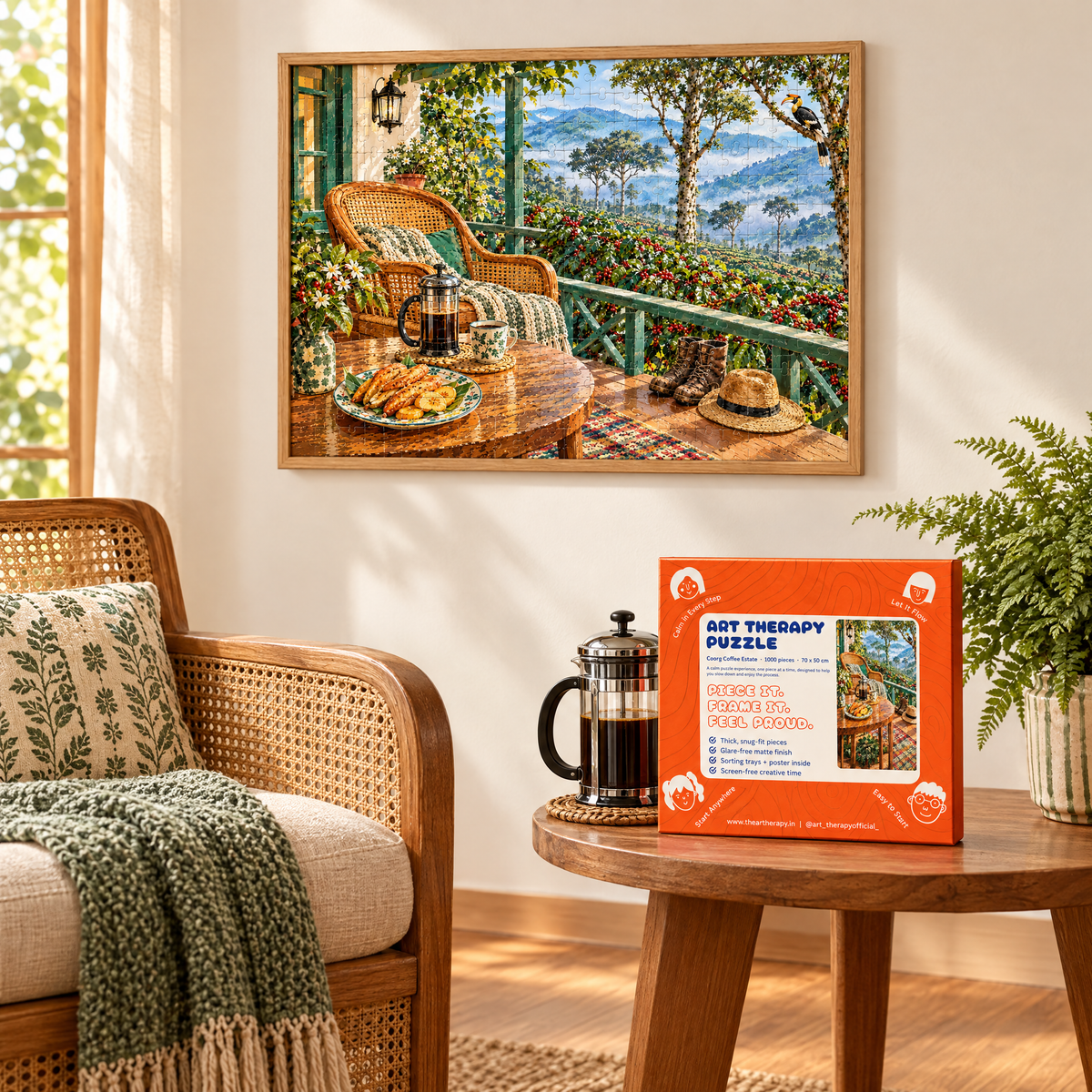 P7 : Coorg Coffee Estate ☕ 1000 Piece Jigsaw Puzzle 🧩