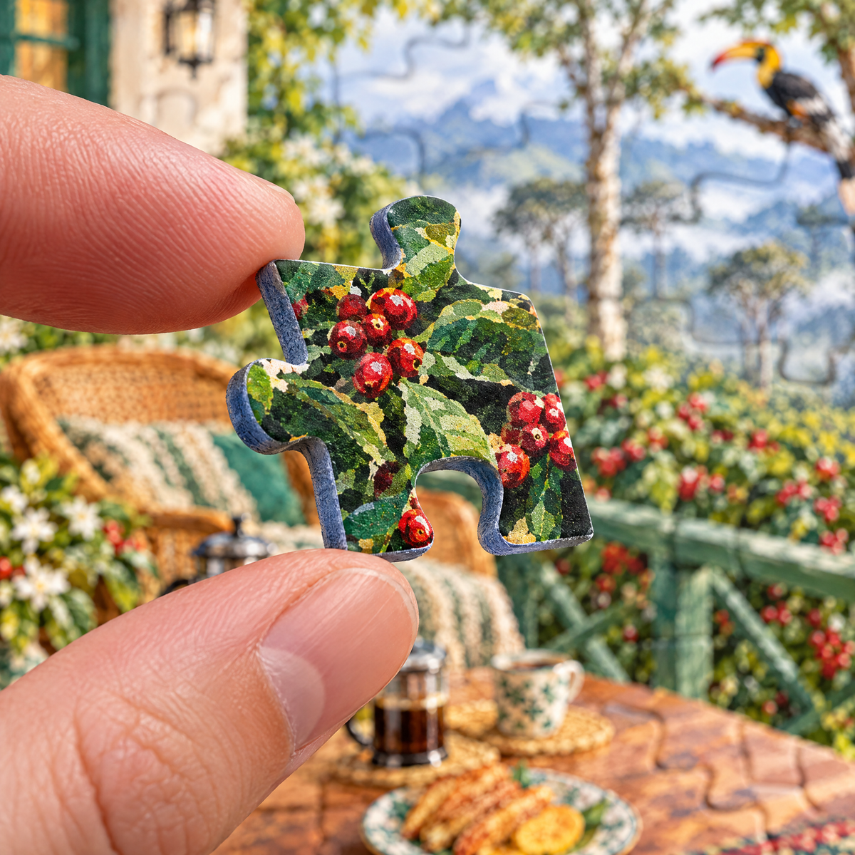 P7 : Coorg Coffee Estate ☕ 1000 Piece Jigsaw Puzzle 🧩