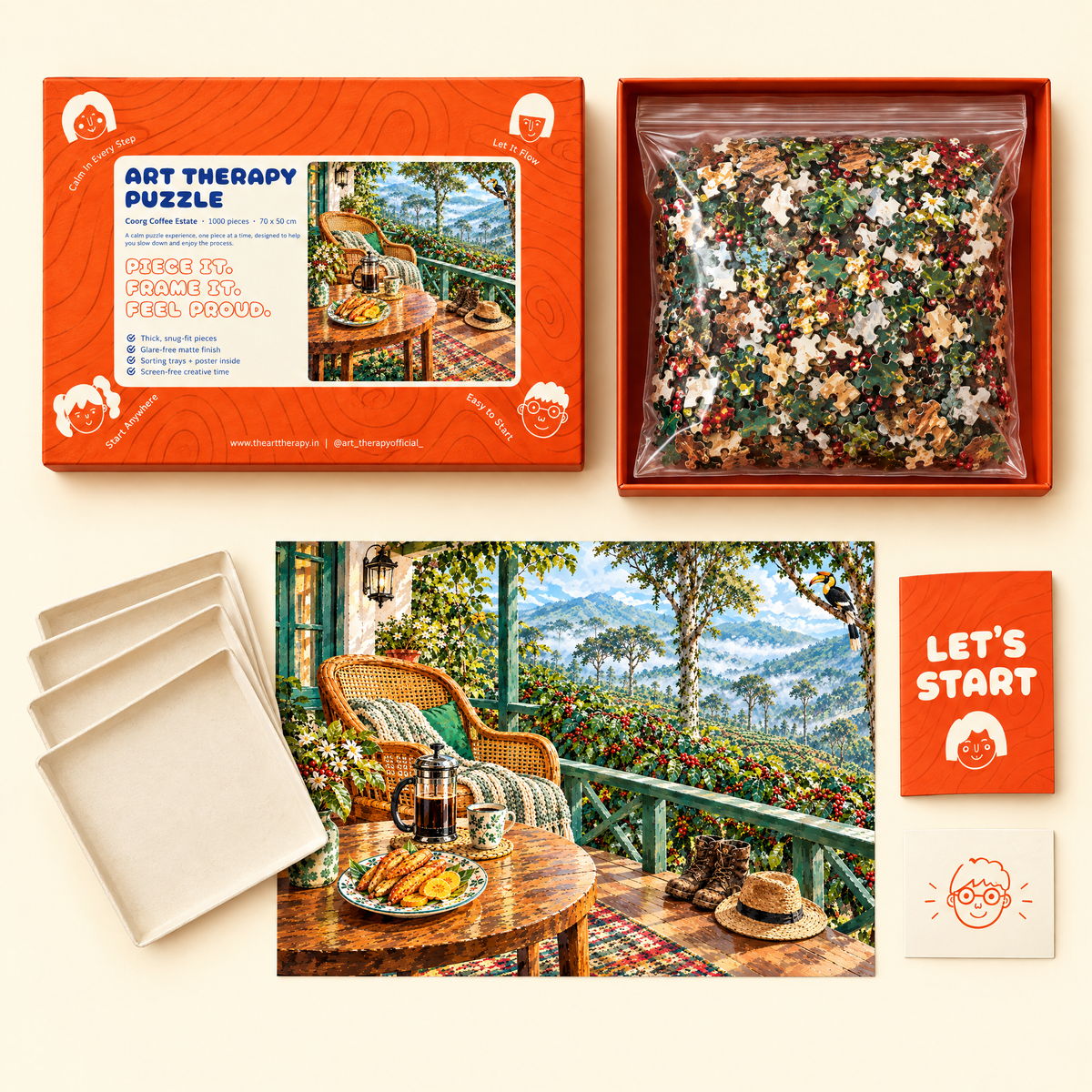 P7 : Coorg Coffee Estate ☕ 1000 Piece Jigsaw Puzzle 🧩