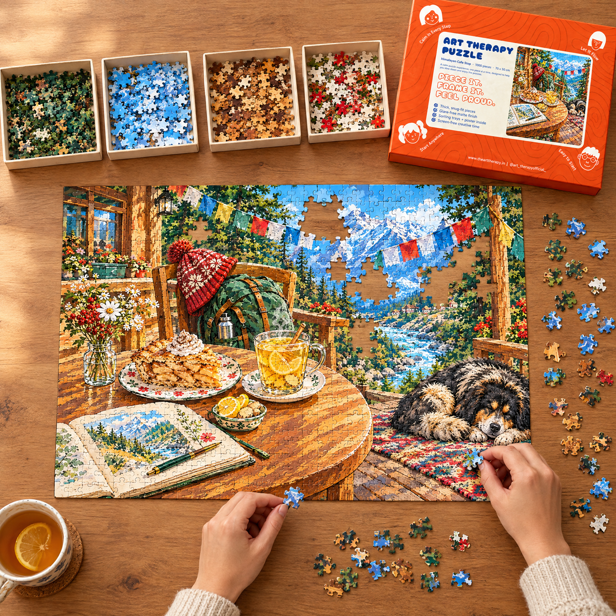 P9 : Himalayan Cafe Stop 🏔️ 1000 Piece Jigsaw Puzzle 🧩