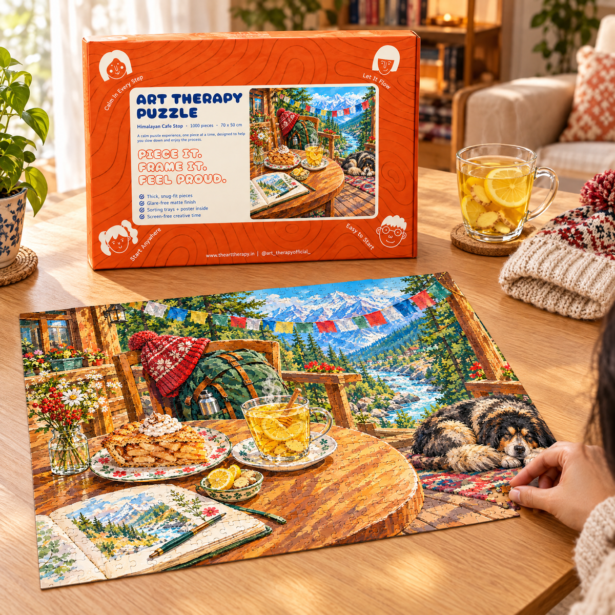 P9 : Himalayan Cafe Stop 🏔️ 1000 Piece Jigsaw Puzzle 🧩