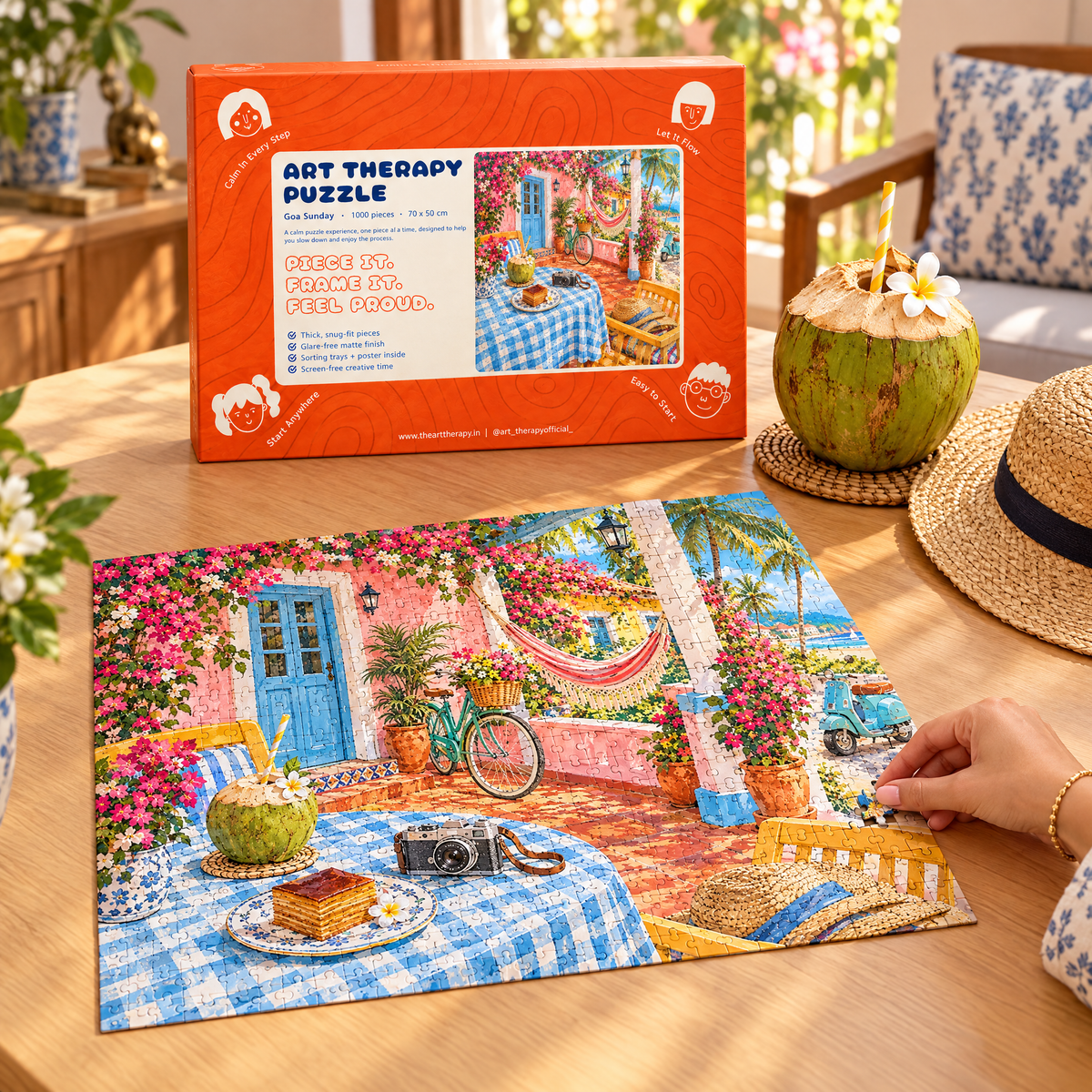 P10 : Goa Sunday 🌴 1000 Piece Jigsaw Puzzle 🧩