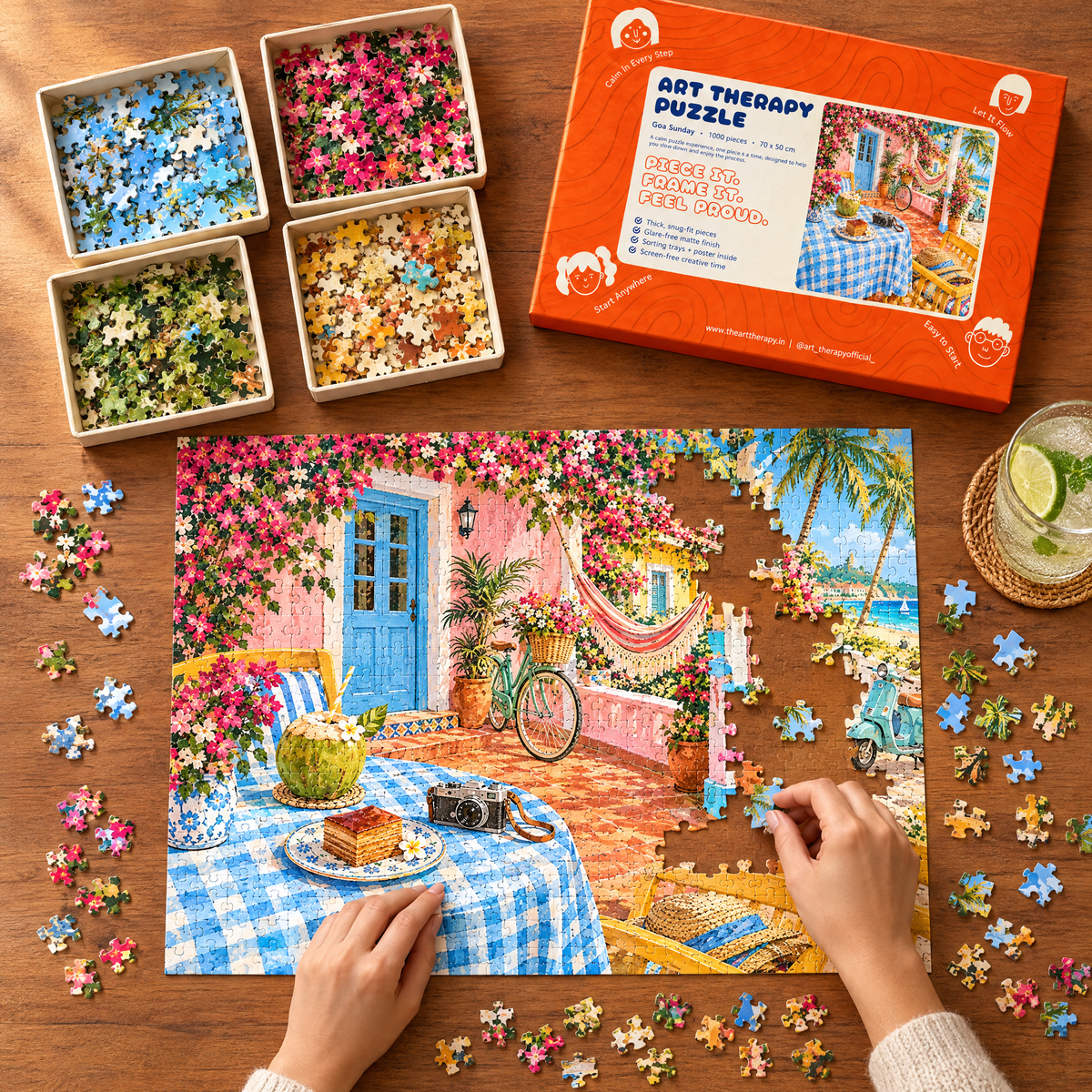 P10 : Goa Sunday 🌴 1000 Piece Jigsaw Puzzle 🧩